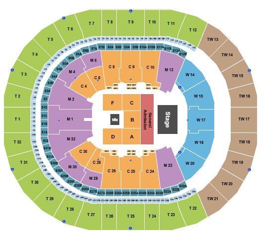 Intuit Dome Endstage GA Pit Seating Chart