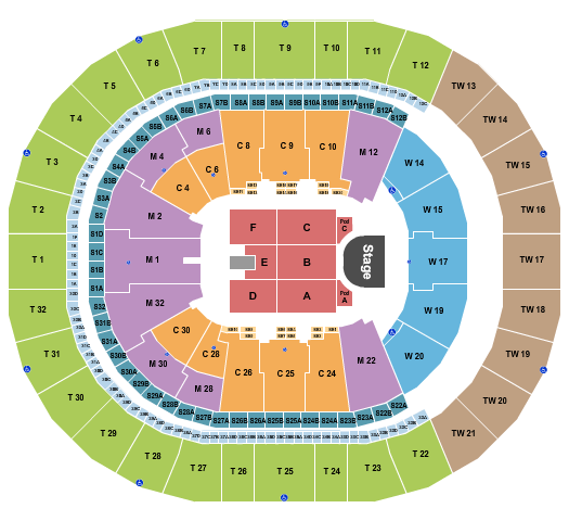 Intuit Dome Endstage POD Seating Chart
