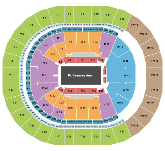 Intuit Dome Performance Area Seating Chart