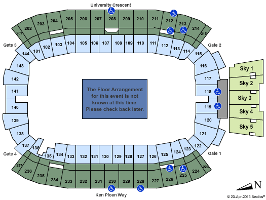 Princess Auto Stadium Generic Seating Chart