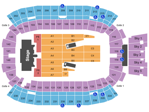 Princess Auto Stadium Guns and Roses Seating Chart