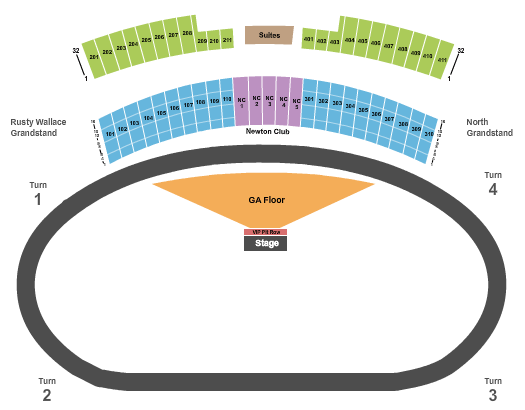 Iowa Speedway Metallica Seating Chart