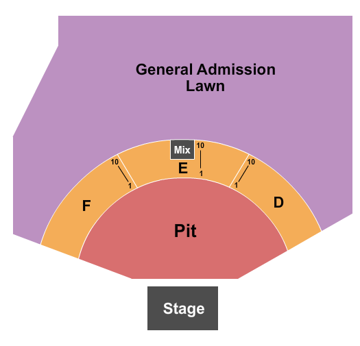 Ironstone Amphitheatre At Ironstone Vineyards Endstage GA Pit Seating Chart