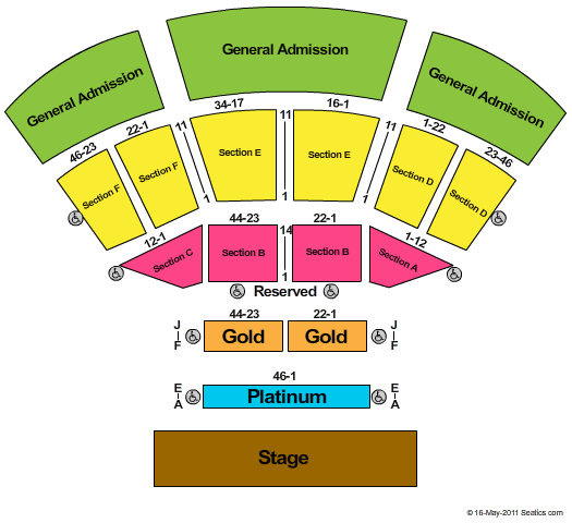 Ironstone Amphitheatre At Ironstone Vineyards End Stage Seating Chart