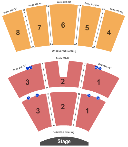 Iroquois Amphitheater Seating Chart & Maps Louisville