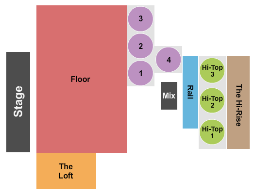 Irving Plaza GA Floor & Loft Seating Chart