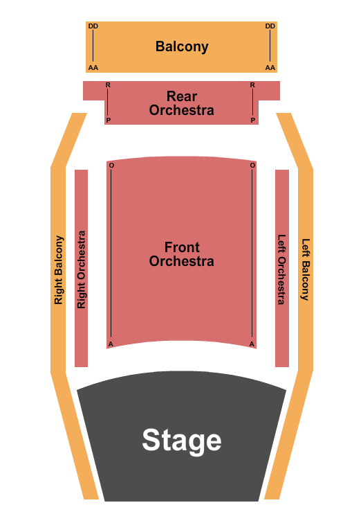 Isabel Bader Centre for the Performing Arts Endstage Seating Chart