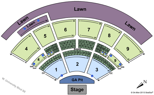 Isleta Amphitheater Endstage Pit-IntZone Seating Chart