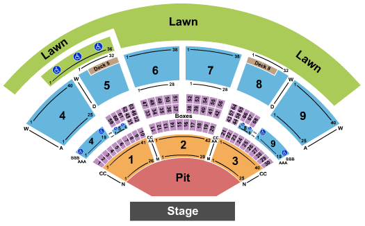 Isleta Amphitheater Endstage Pit 2 Seating Chart