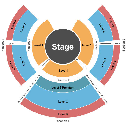 Exton Square Mall Cirque Italia - Static Seating Chart