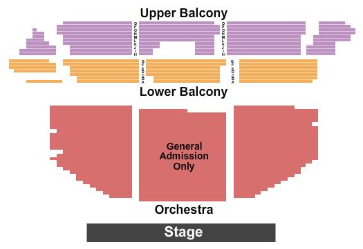 Ithaca State Theatre Endstage GA Orchestra 2 Seating Chart