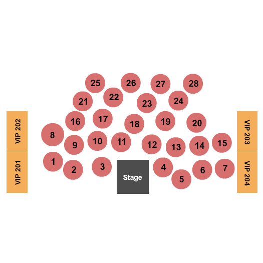 Ivy At KANU Endstage Tables Seating Chart