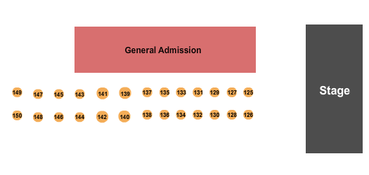 J.D. Legends GA/Tables Seating Chart