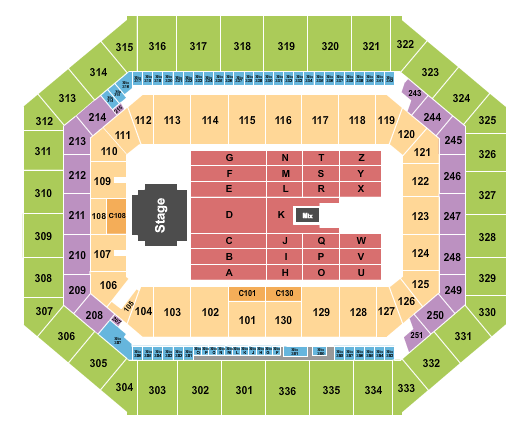 JMA Wireless Dome Billy Joel 1 Seating Chart