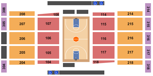 JMU Convocation Center Basketball Seating Chart