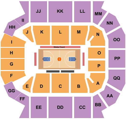 Great Southern Bank Arena Basketball - Globetrotters Seating Chart