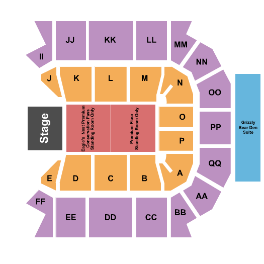 Great Southern Bank Arena Bass Pro Shops World's Fishing Fair Seating Chart