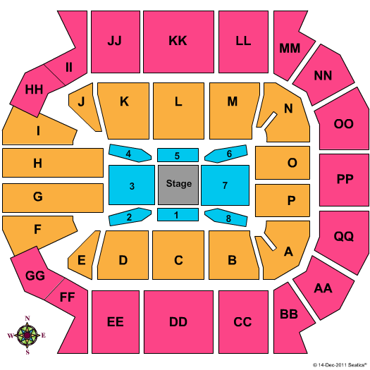 Great Southern Bank Arena Center Stage Seating Chart