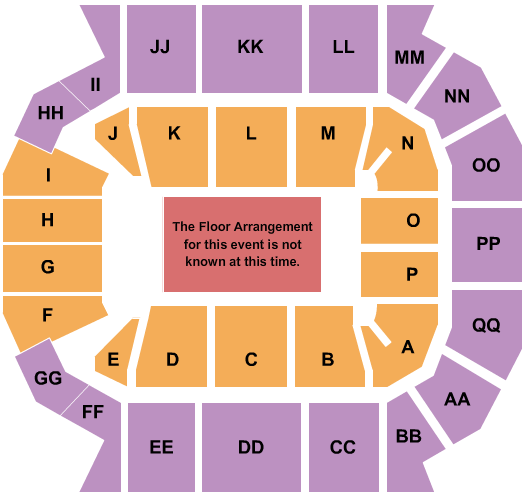Great Southern Bank Arena Generic Floor Seating Chart