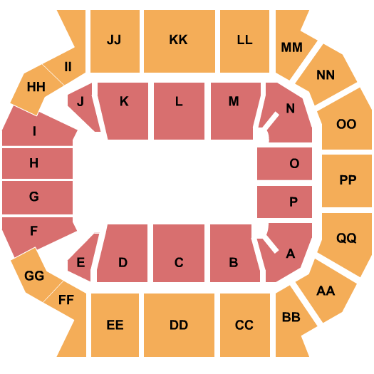 JQH Arena Seating Chart & Maps Springfield