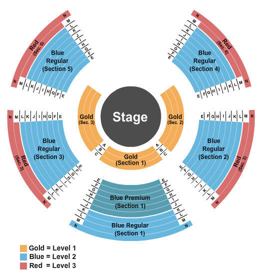 J.S. Bridwell Agricultural Center Cirque Italia: Water Circus Seating Chart