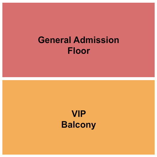 JaM Cellars Ballroom GA Floor/VIP Balc Seating Chart