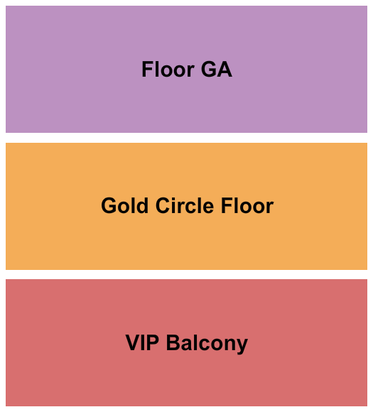 JaM Cellars Ballroom VIP/GA/GC Seating Chart