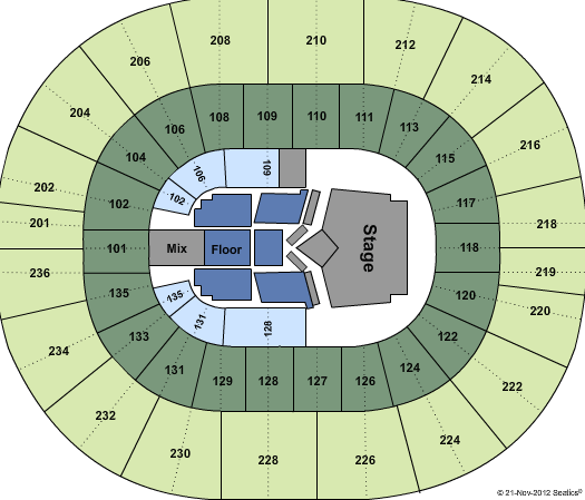 Jack Breslin Student Events Center Carrie Underwood Seating Chart