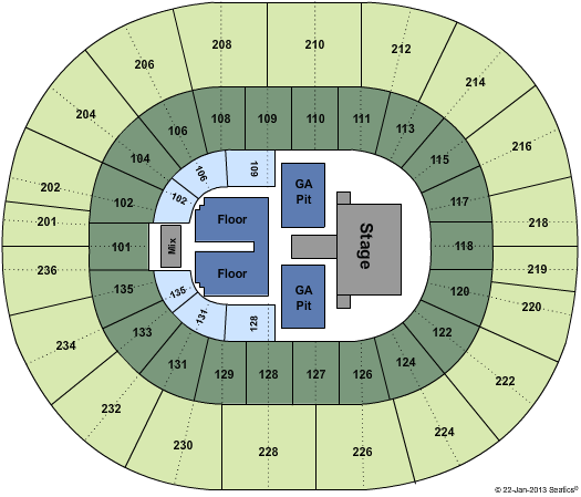 Jack Breslin Student Events Center Miranda Lambert Seating Chart