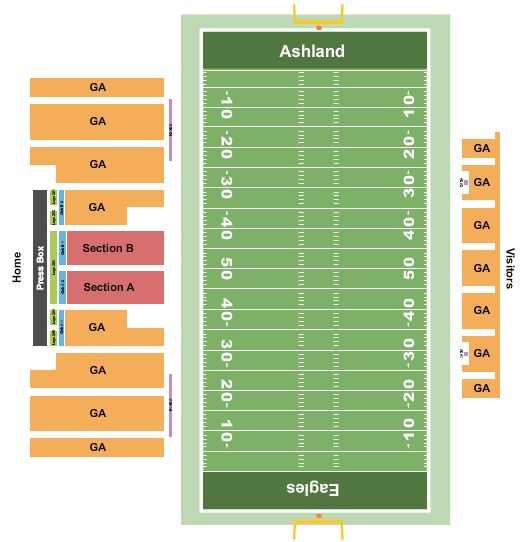 Jack Miller Stadium Football Seating Chart
