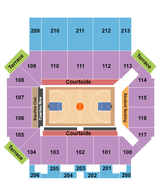 Jack Stephens Center Basketball Seating Chart