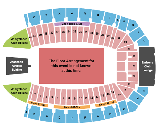 Jack Trice Stadium Generic Floor Seating Chart