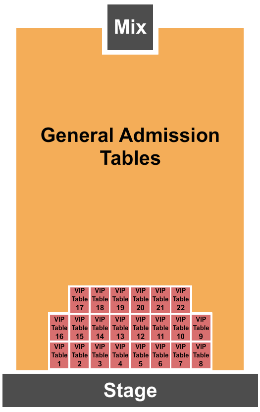 Jackpot Junction Casino Hotel Endstage Tables Seating Chart