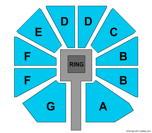 Jackson Convention Complex TNA Wrestling Seating Chart
