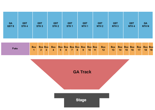 Jackson County Fairground - MI End Stage Seating Chart