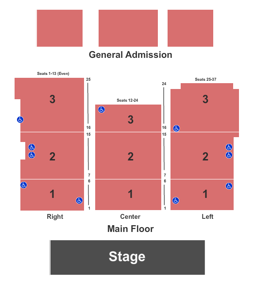 Jackson Rancheria Hotel & Casino End Stage Seating Chart