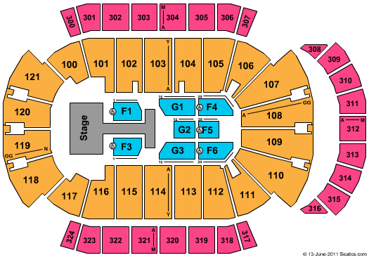 VyStar Veterans Memorial Arena Britney Spears Seating Chart