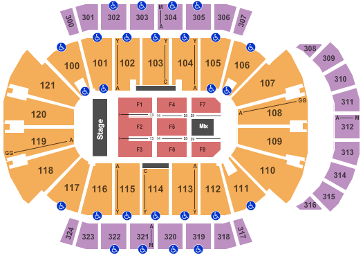 VyStar Veterans Memorial Arena Seating Chart - Jacksonville