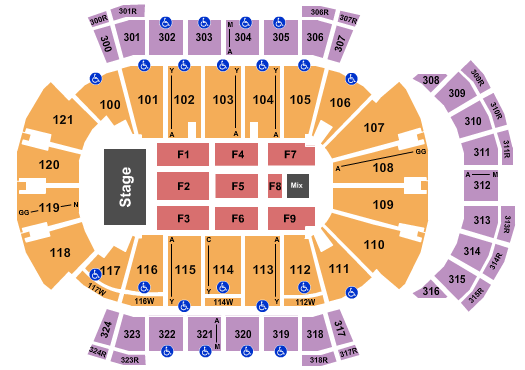 VyStar Veterans Memorial Arena Janet Jackson Seating Chart