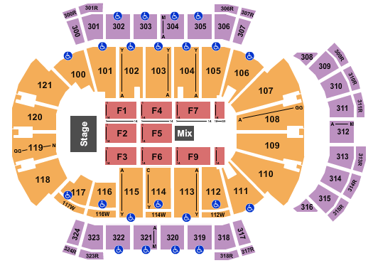 VyStar Veterans Memorial Arena Jim Gaffigan Seating Chart