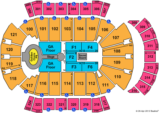 VyStar Veterans Memorial Arena Lady Antibellum Seating Chart