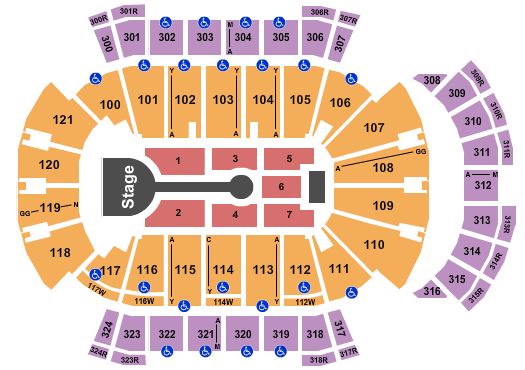 VyStar Veterans Memorial Arena Lauren Daigle 2024 Seating Chart