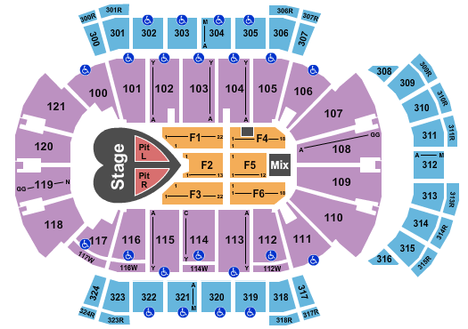 VyStar Veterans Memorial Arena Pink Seating Chart