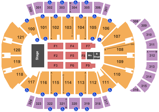 VyStar Veterans Memorial Arena Rihanna Seating Chart