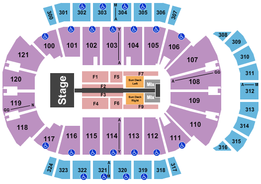 VyStar Veterans Memorial Arena Thomas Rhett Seating Chart