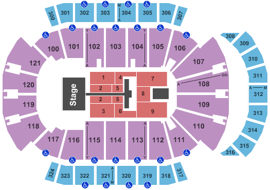 VyStar Veterans Memorial Arena Toby Mac Seating Chart