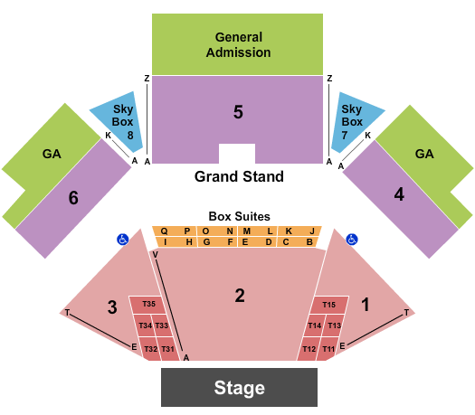 Jacobs Pavilion Endstage Tables Seating Chart