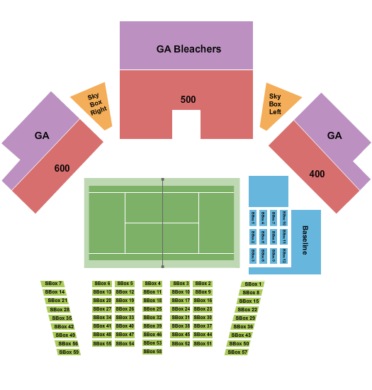 seating chart for Jacobs Pavilion Tennis - eventticketscenter.com