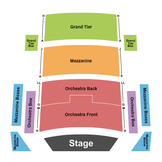 Jacoby Symphony Hall At Jacksonville Center for the Performing Arts End Stage 2 Seating Chart