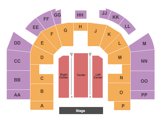 Jaffa Shrine Center End Stage Seating Chart